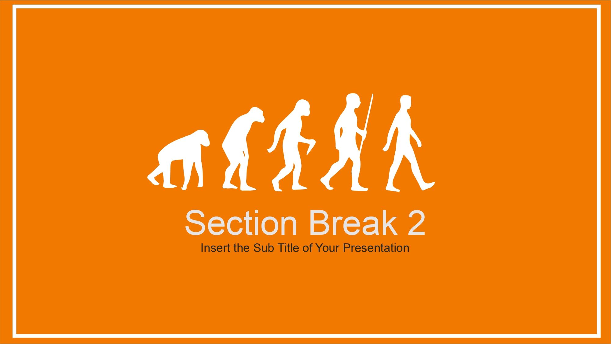 Evolución Humana Plantilla PowerPoint