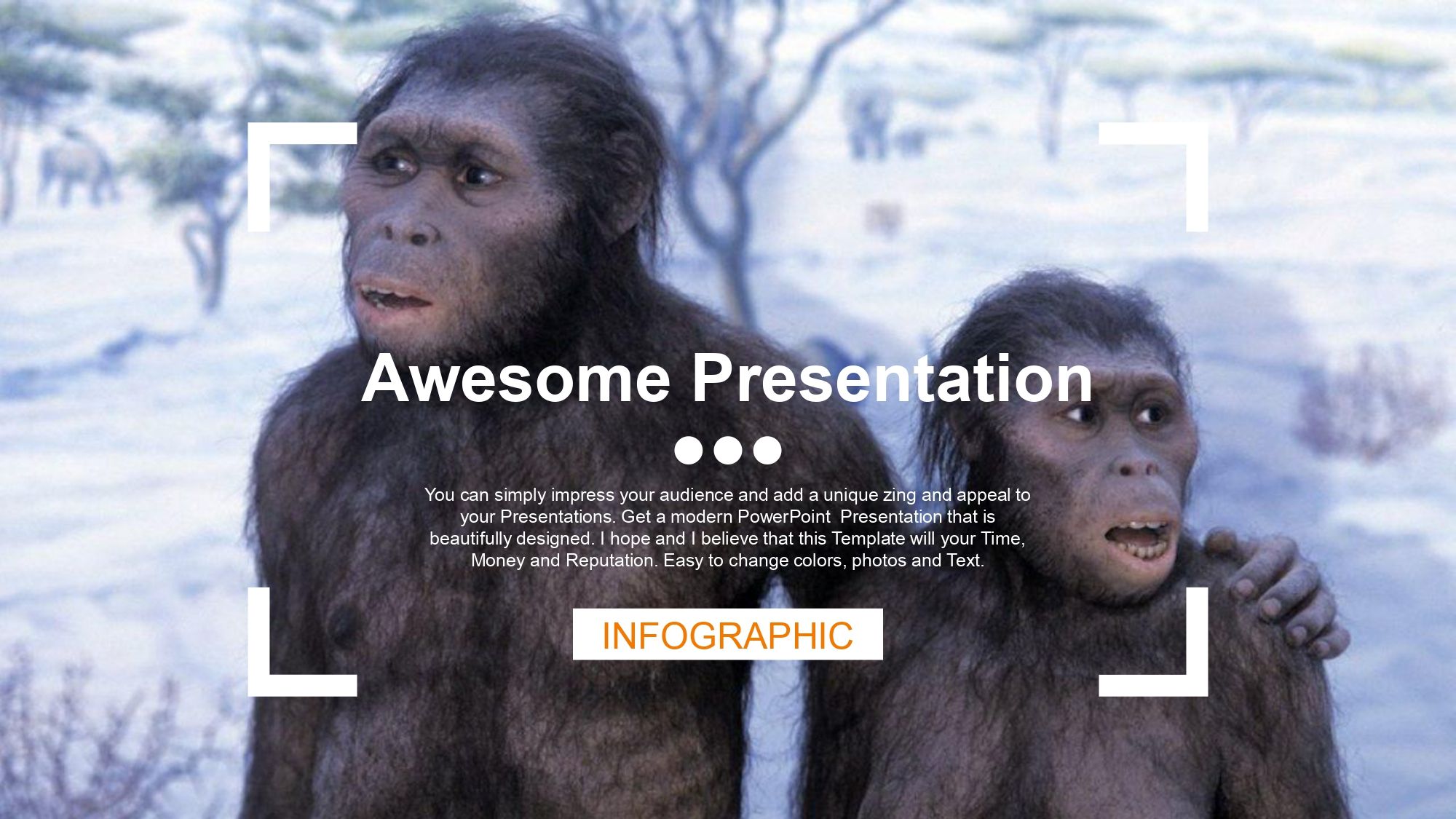 Evolución Humana Plantilla PowerPoint