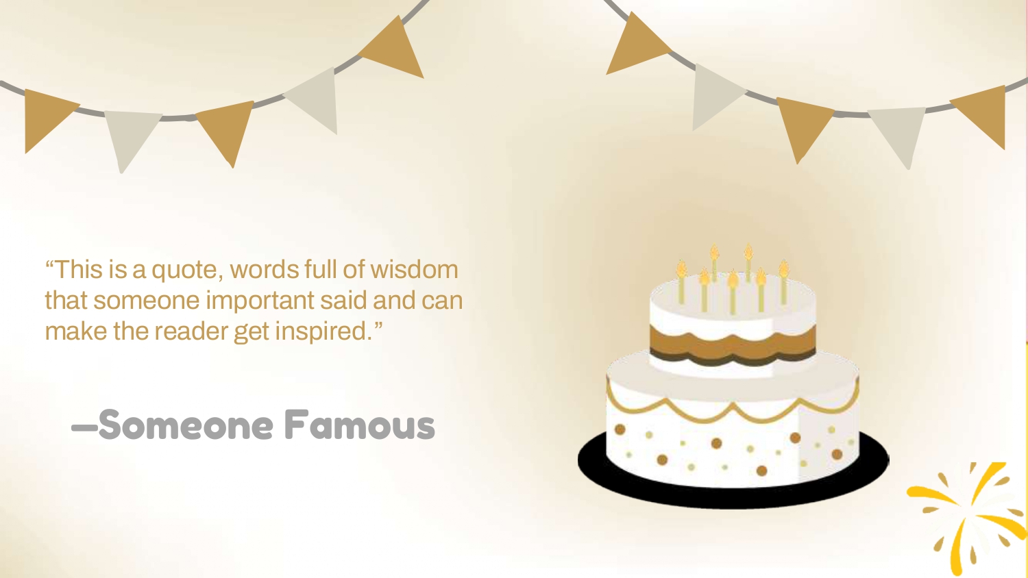 Feliz Aniversario Plantilla PowerPoint