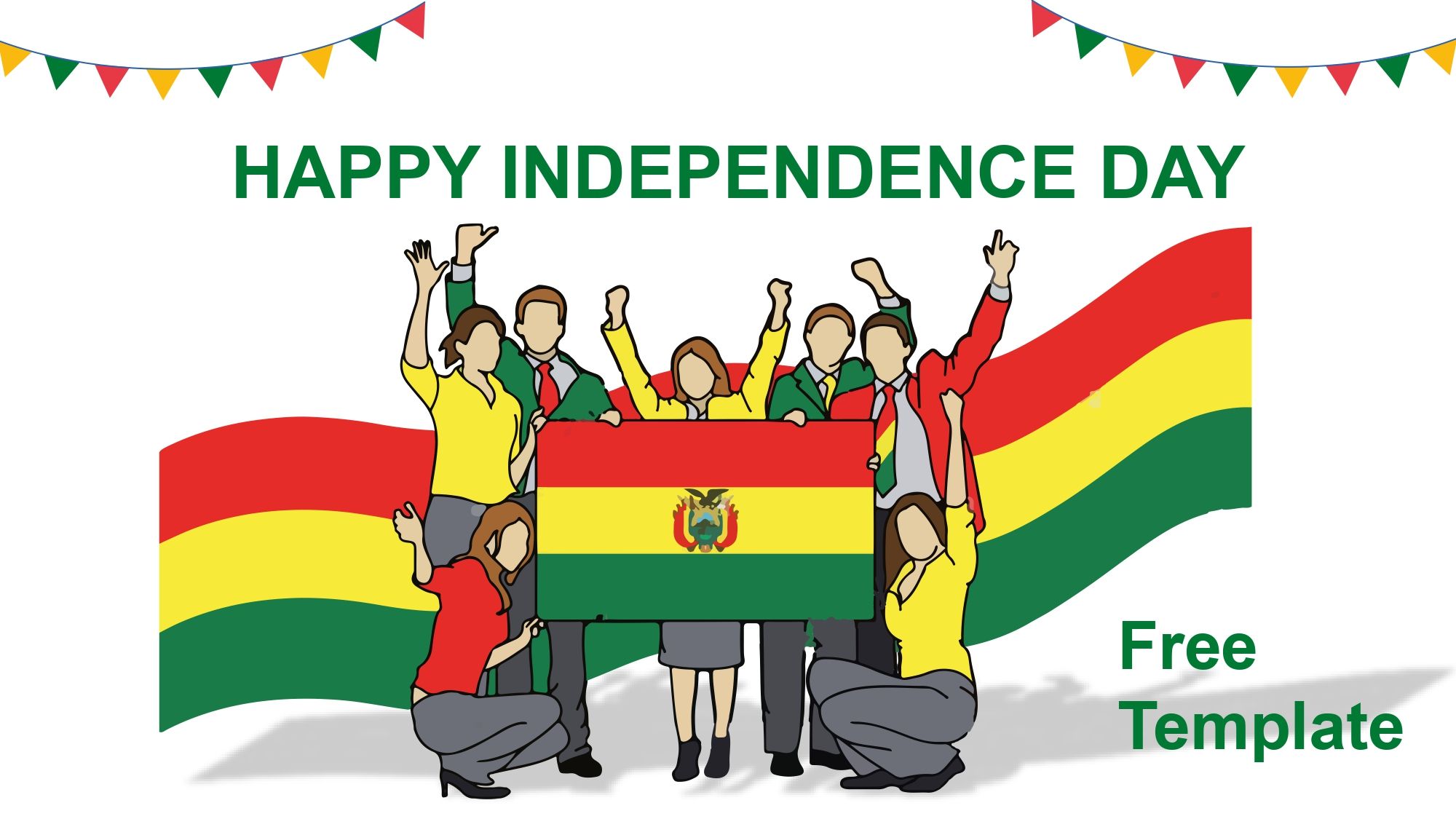 Fiestas Patrias de Bolivia Plantilla PowerPoint