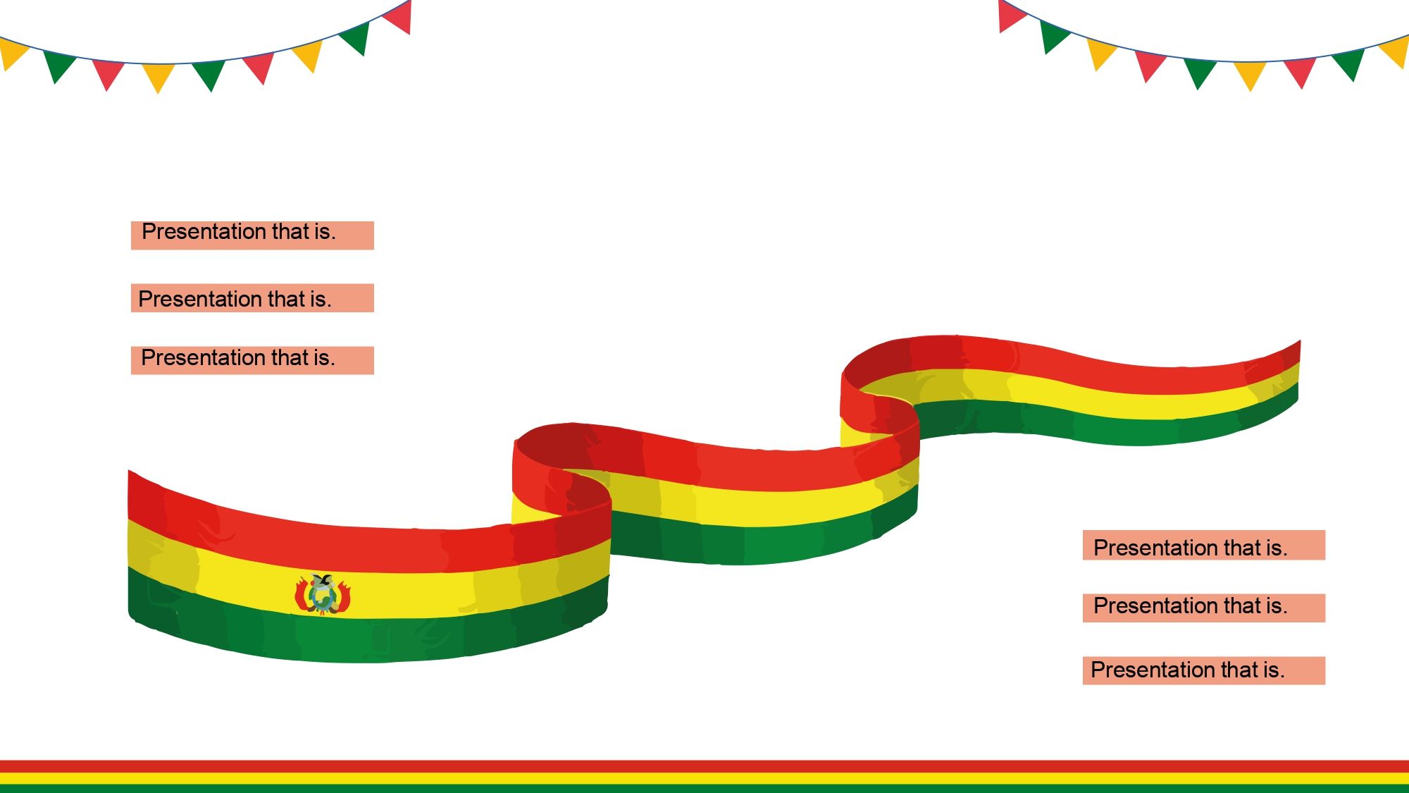 Fiestas Patrias de Bolivia Plantilla PowerPoint