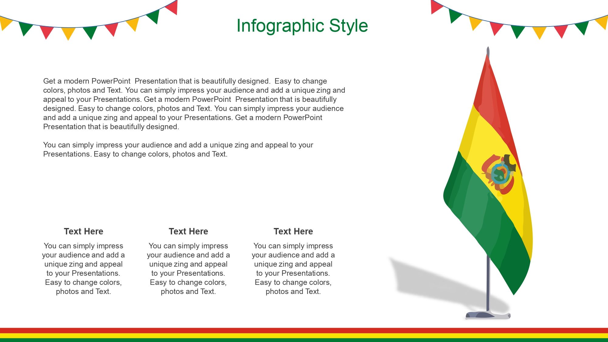 Fiestas Patrias de Bolivia Plantilla PowerPoint