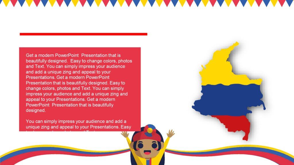 Fiestas Patrias de Colombia Plantilla PowerPoint