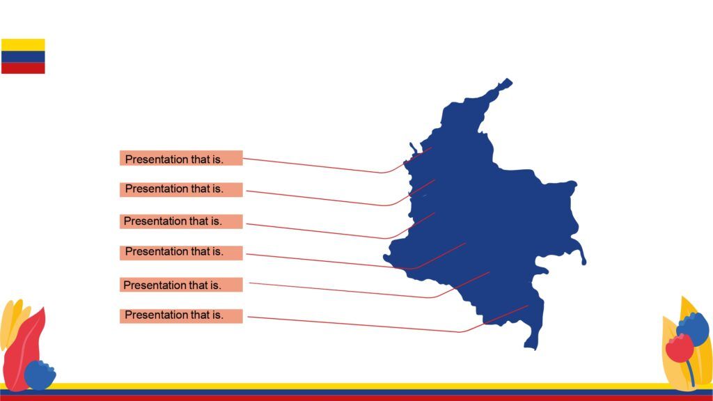 Fiestas Patrias de Colombia Plantilla PowerPoint