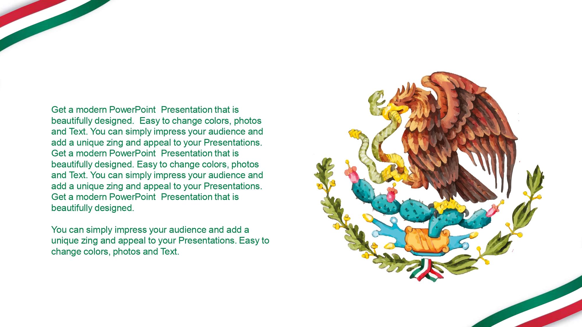 Fiestas Patrias de México Plantilla PowerPoint
