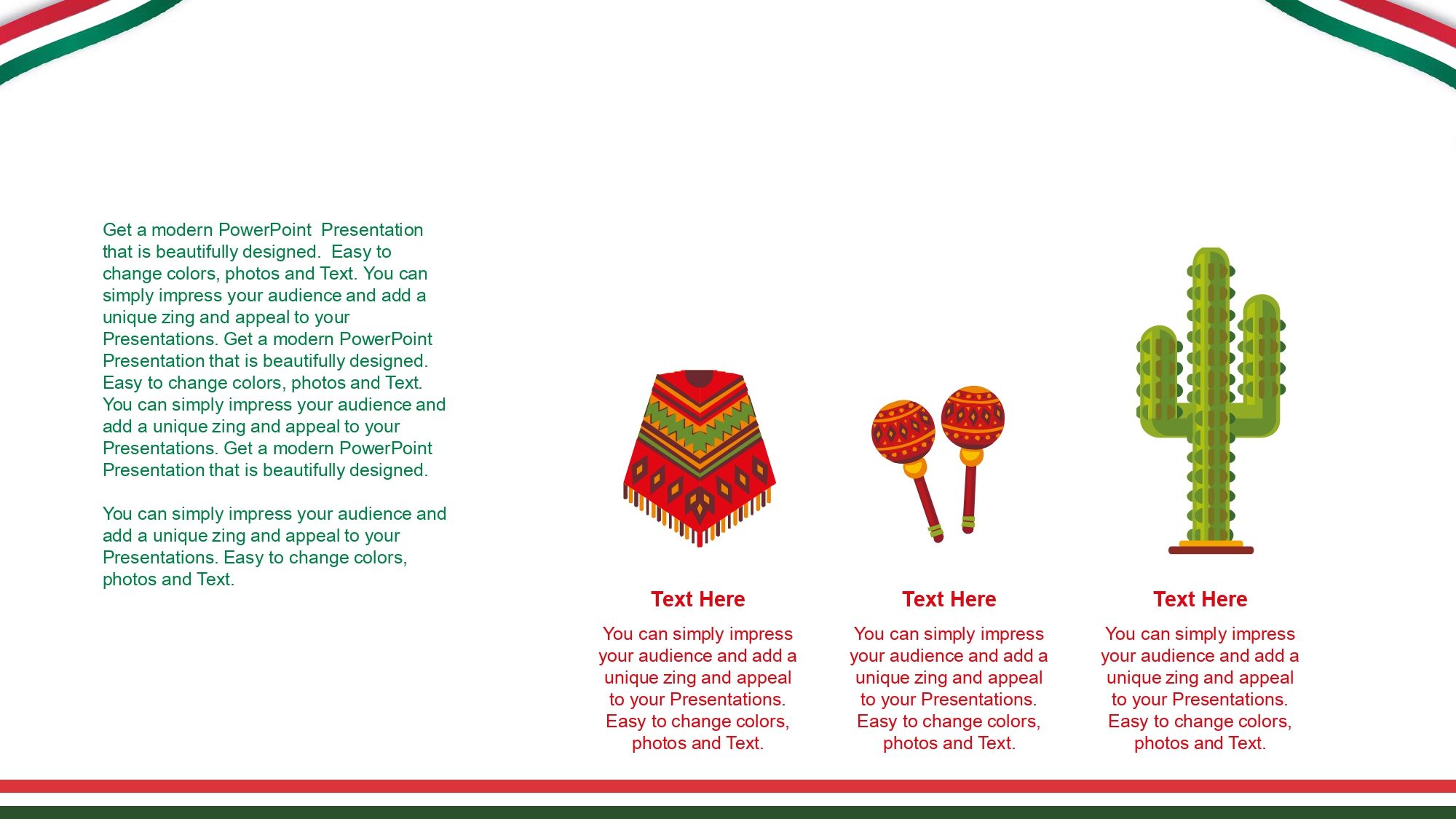 Fiestas Patrias de México Plantilla PowerPoint