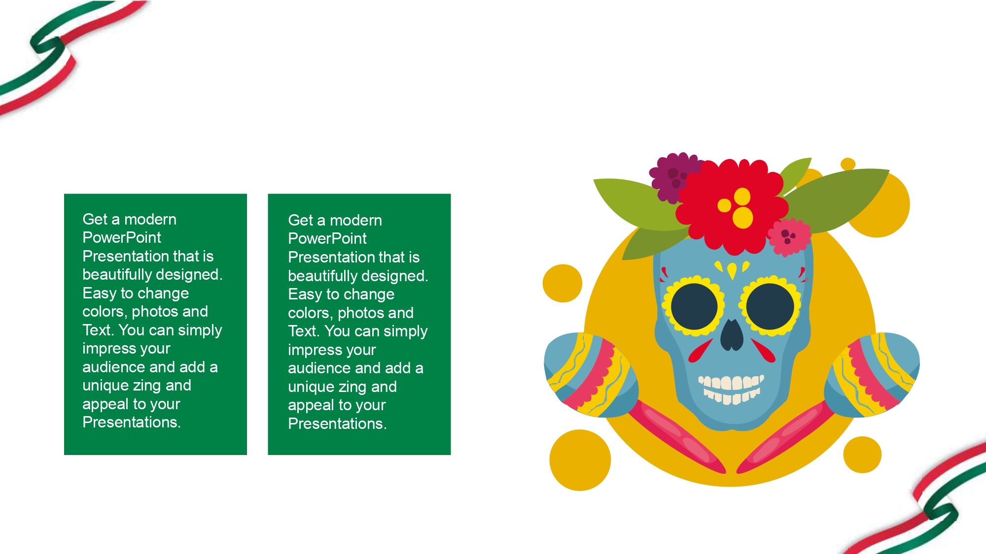Fiestas Patrias de México Plantilla PowerPoint