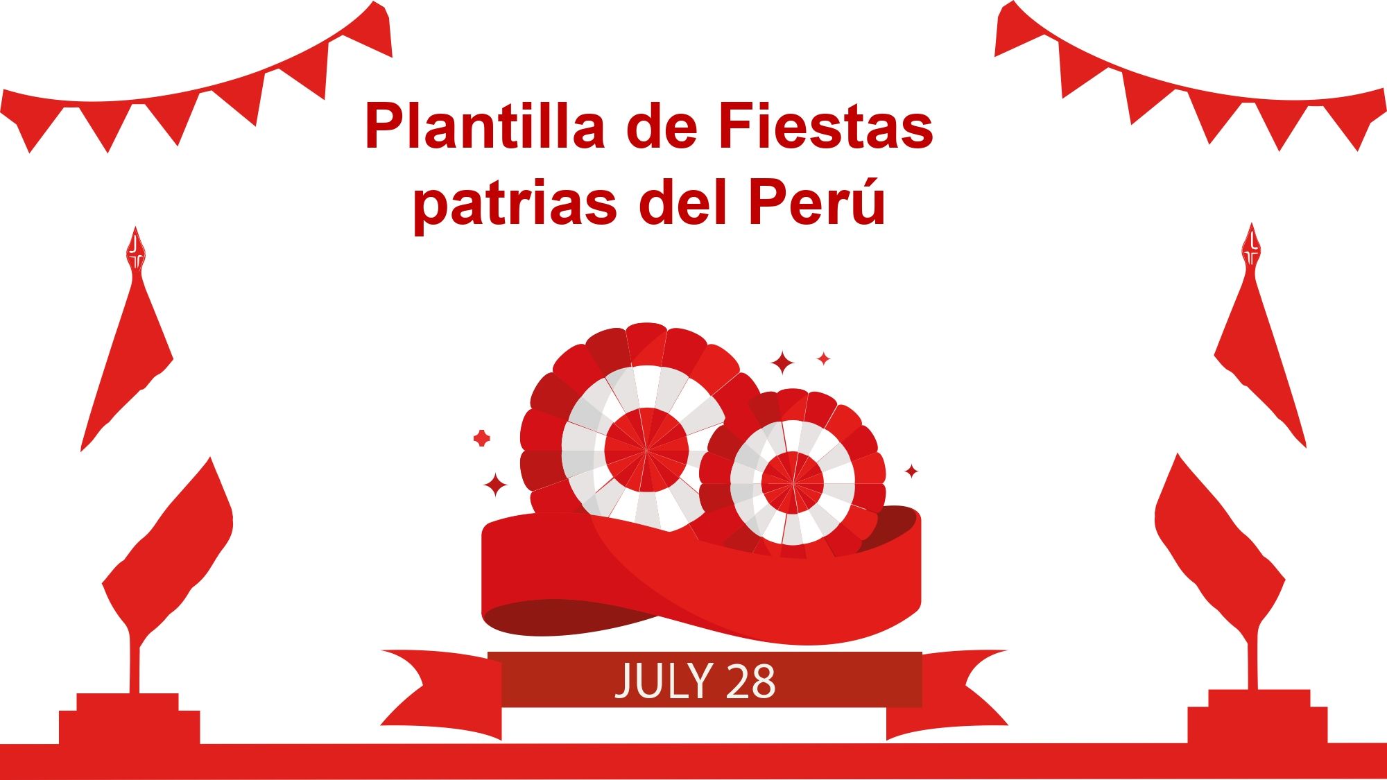 Fiestas Patrias del Perú Plantilla PowerPoint