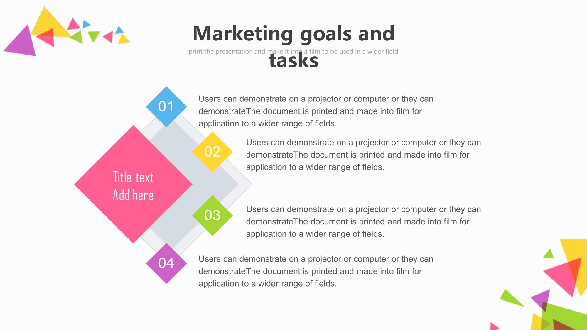 Formas de Colores Plantilla PowerPoint