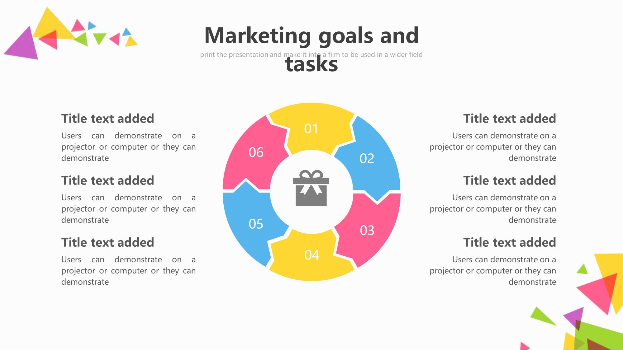 Formas de Colores Plantilla PowerPoint