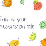 Frutas Dibujadas Plantilla PowerPoint