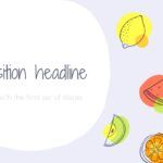 Frutas Dibujadas Plantilla PowerPoint