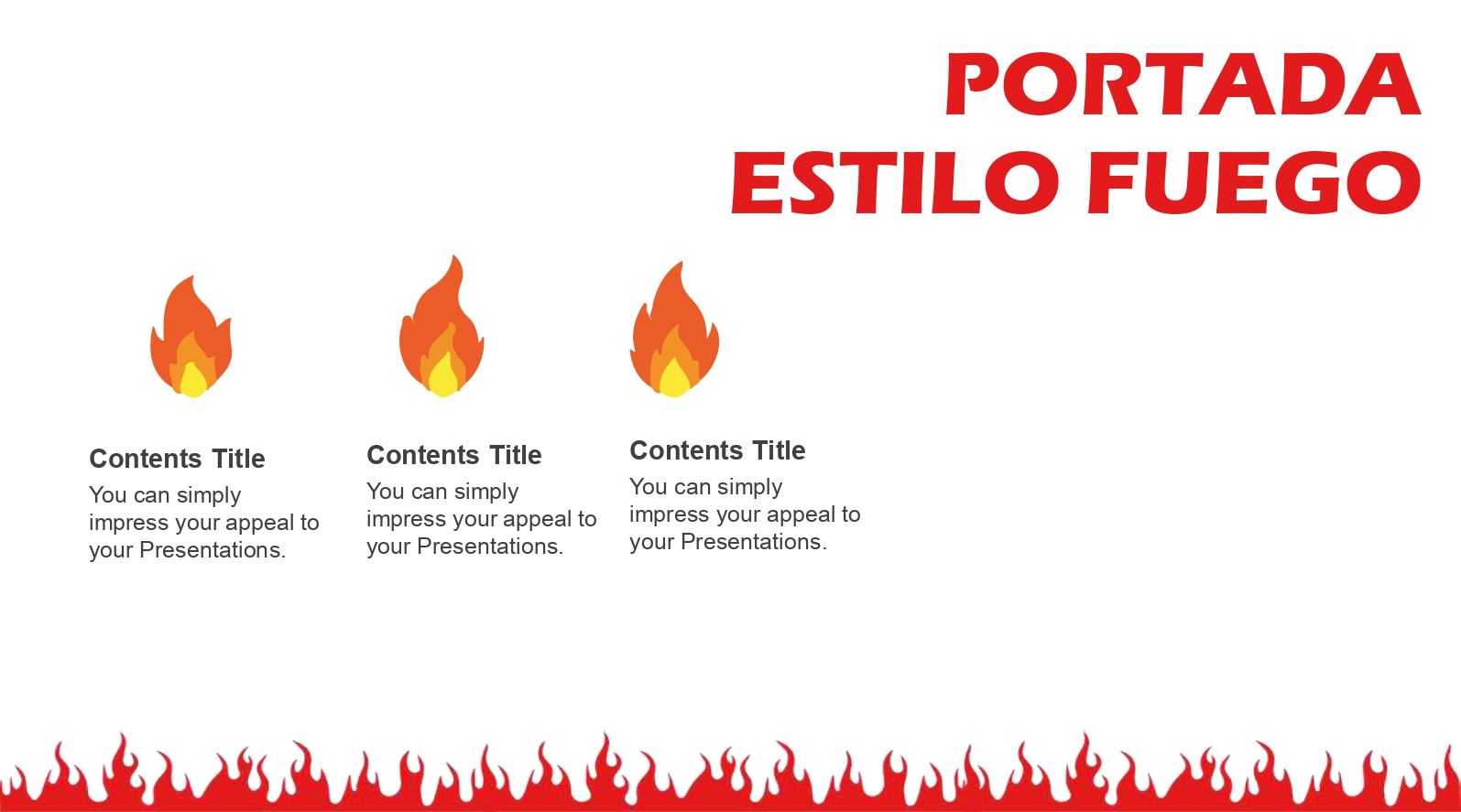 Fuego Plantillas PowerPoint