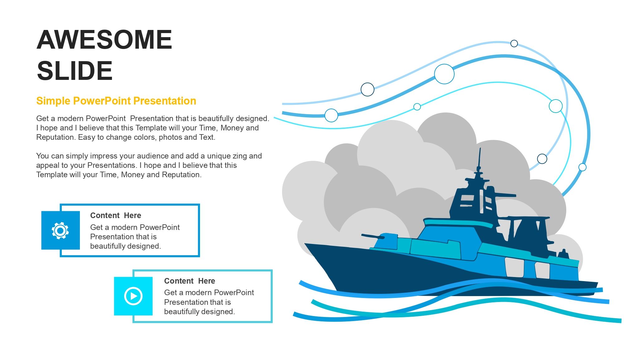 Fuerza Naval Plantilla PowerPoint