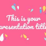 Gotas coloridas Plantilla PowerPoint