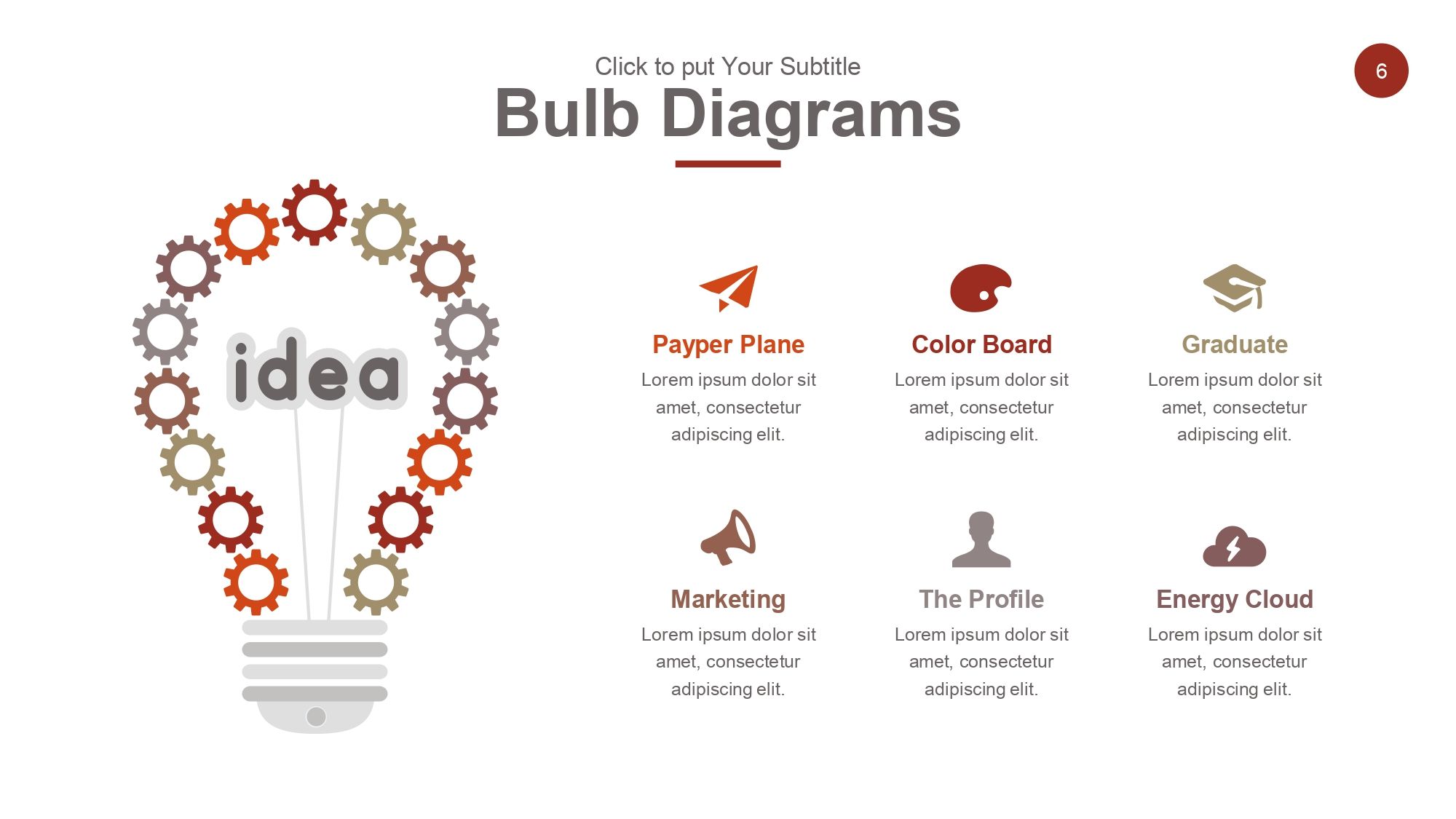 Gráficos de Bombilla en PowerPoint