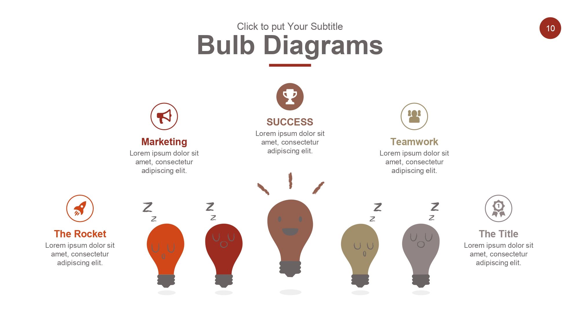 Gráficos de Bombilla en PowerPoint