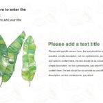 Hojas de Plantas Plantilla PowerPoint