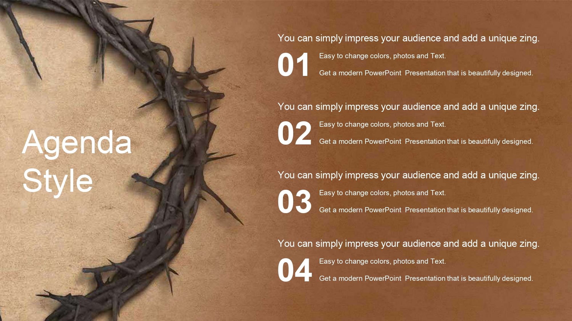 La Pasión de Cristo Plantilla PowerPoint