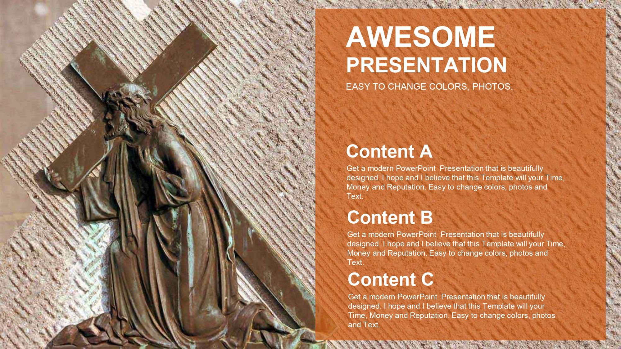 La Pasión de Cristo Plantilla PowerPoint