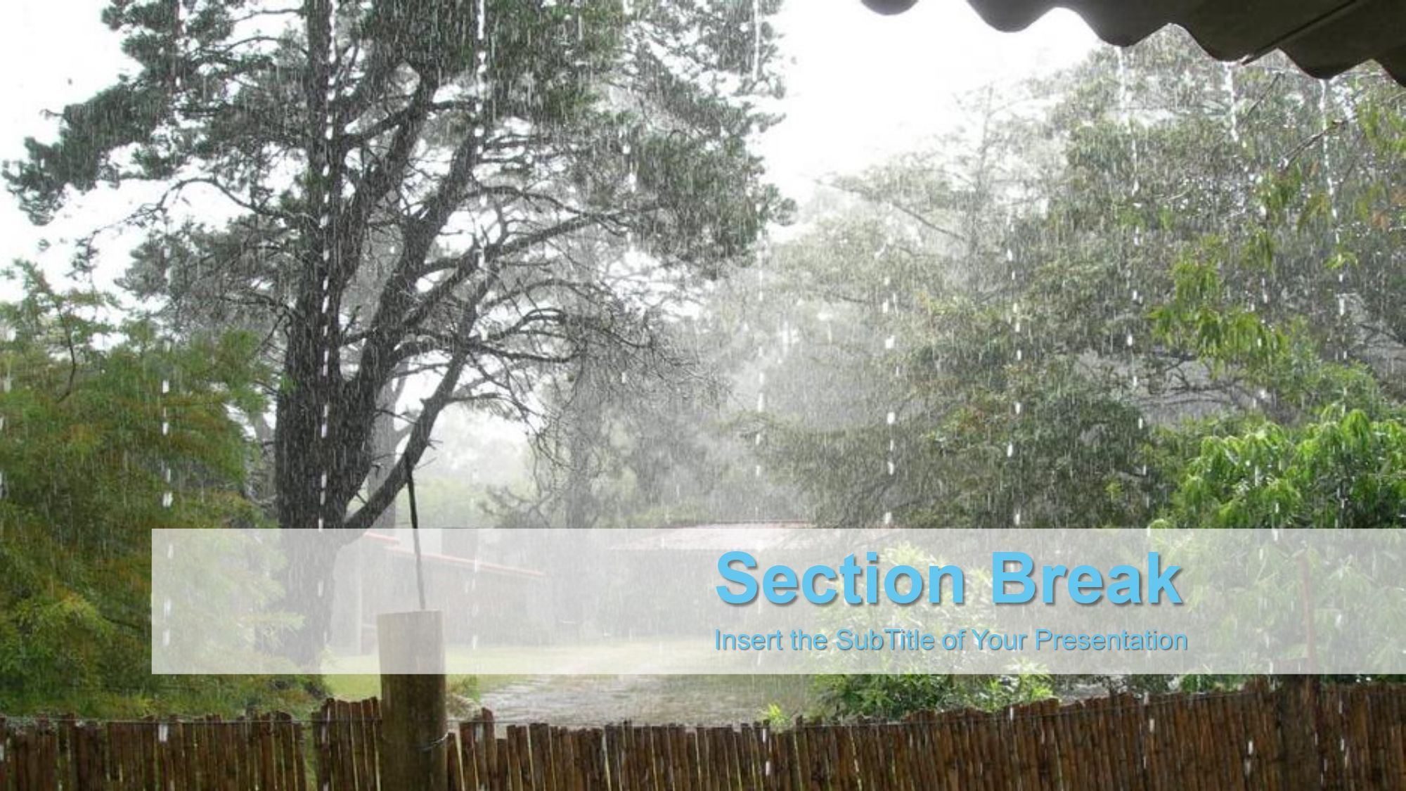 Lluvia Plantilla PowerPoint