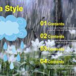 Lluvia Plantilla PowerPoint