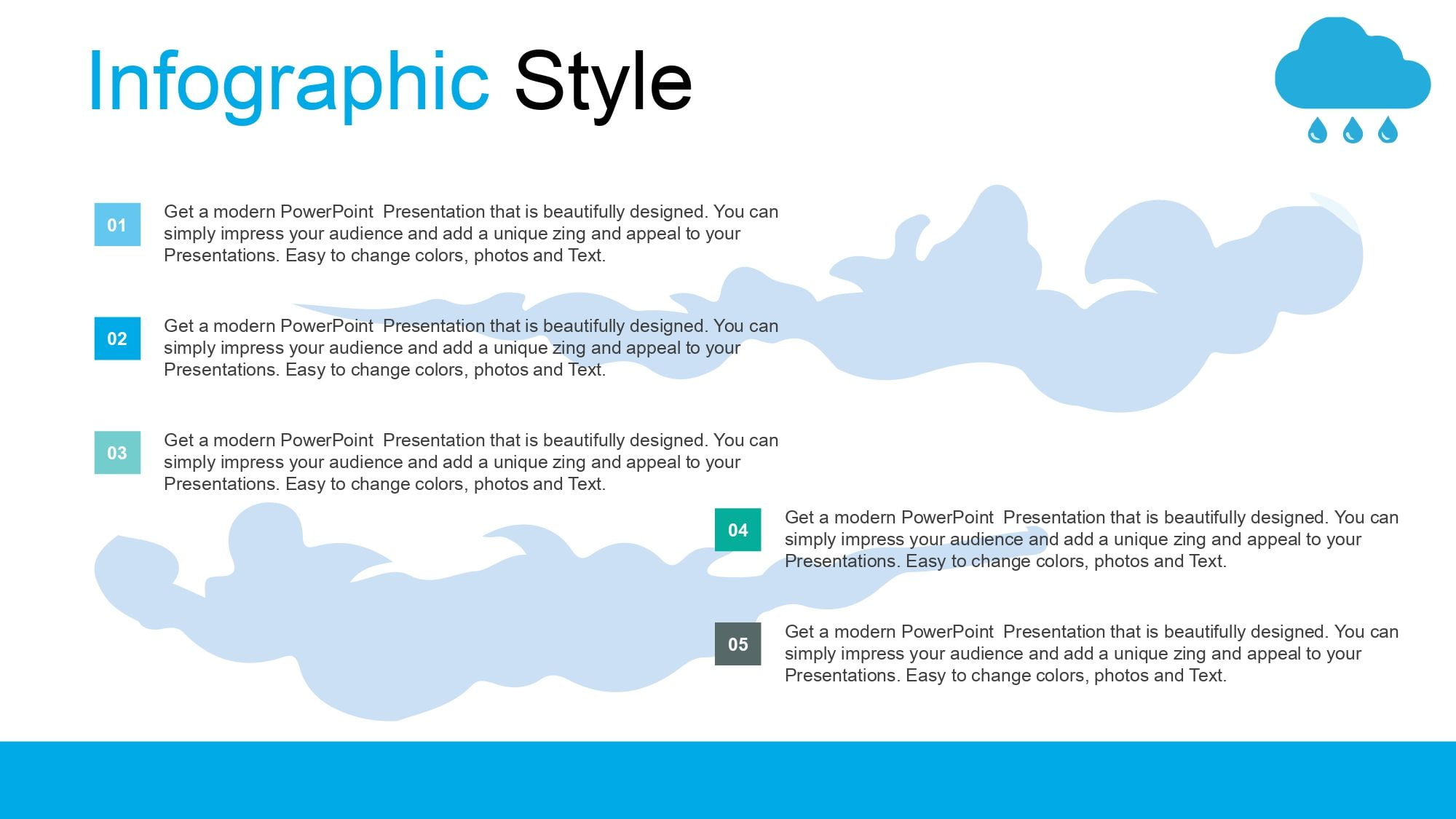 Lluvia Plantilla PowerPoint