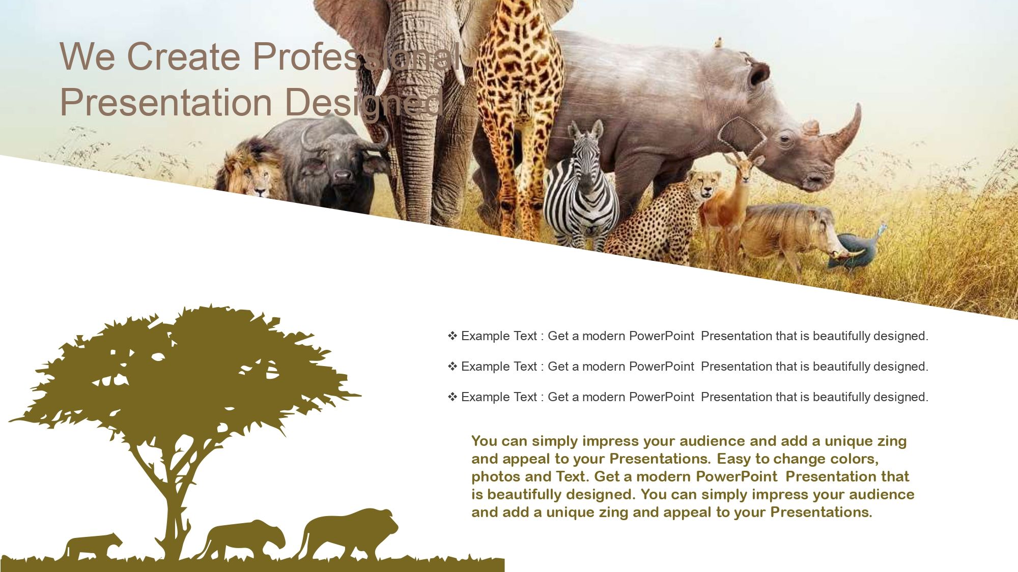 Los Ecosistemas Plantilla PowerPoint