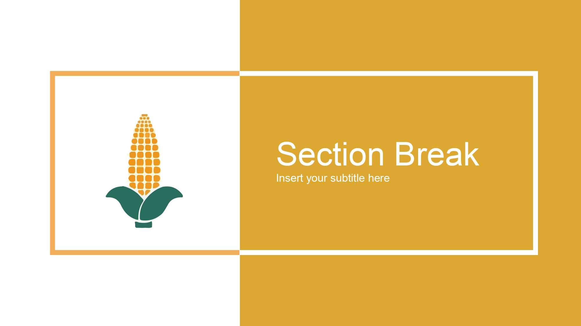 Maíz Plantilla PowerPoint
