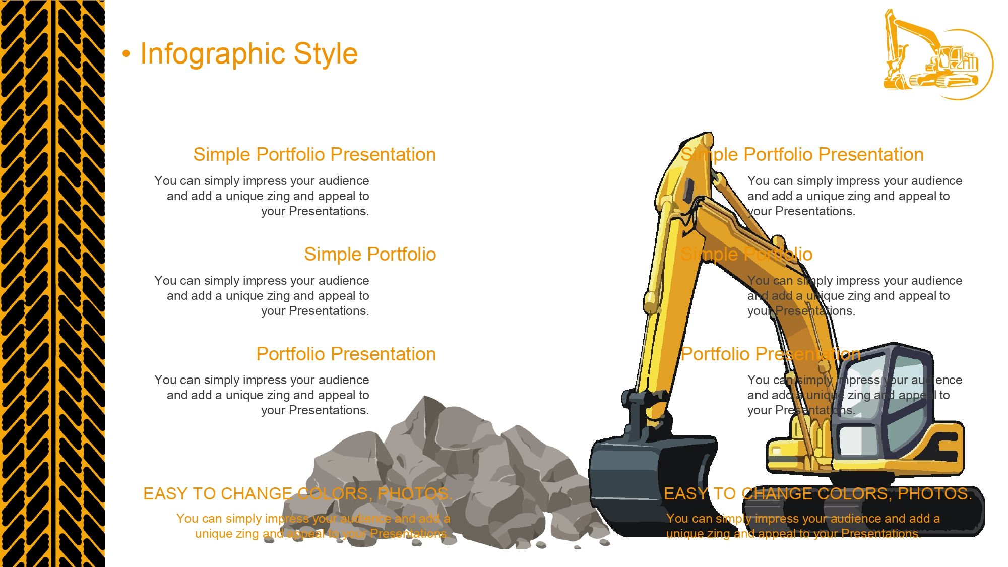 Maquinaria Pesada Plantilla PowerPoint