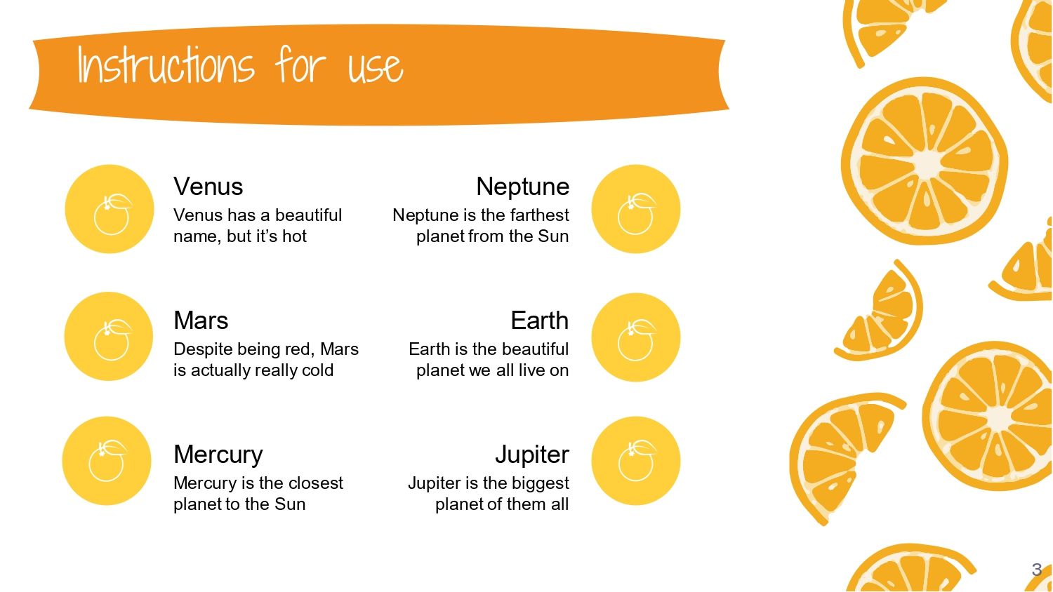 Naranja Plantilla PowerPoint