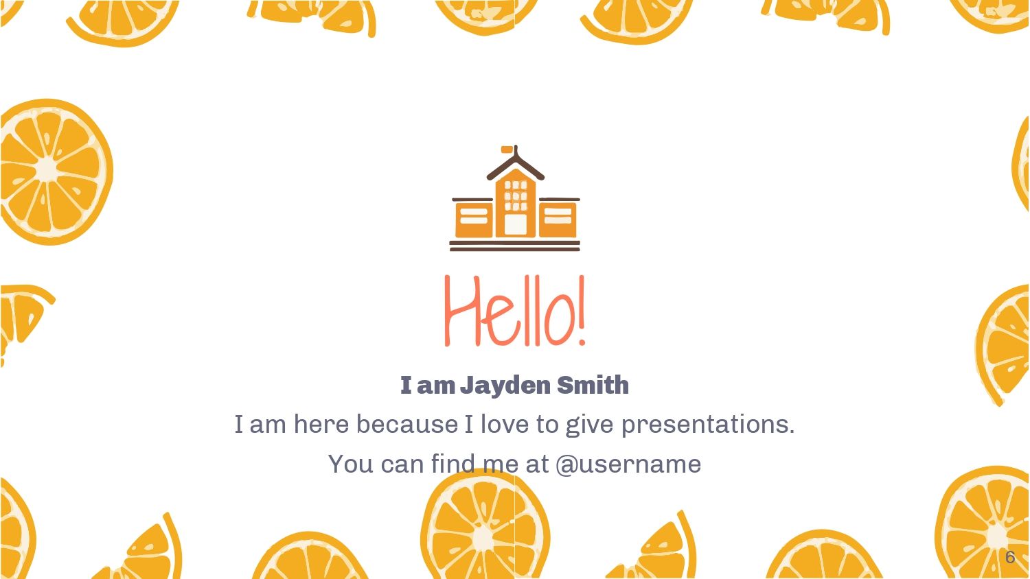Naranja Plantilla PowerPoint