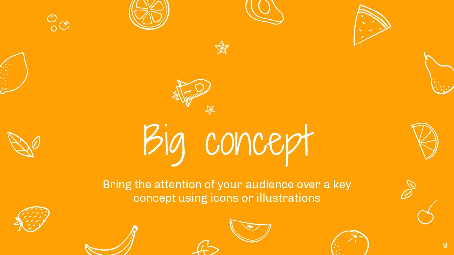 Naranja Plantilla PowerPoint