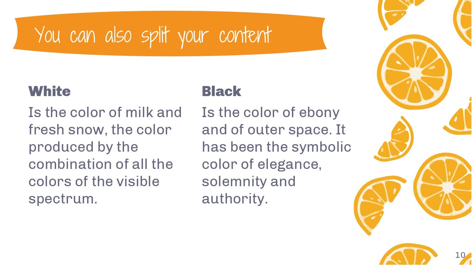Naranja Plantilla PowerPoint