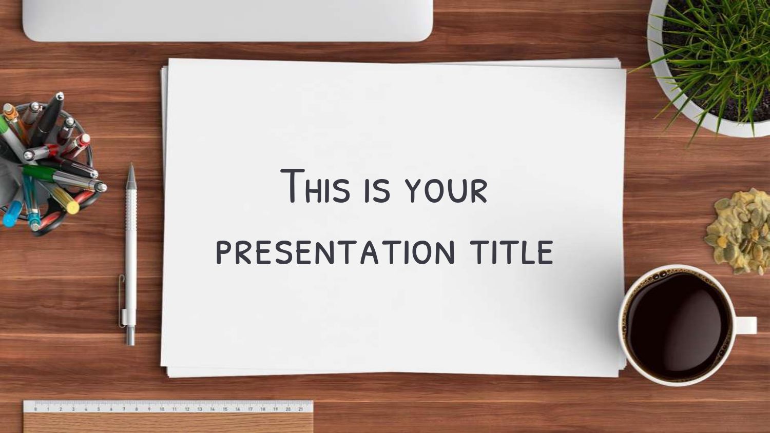 Objetos de Oficina Plantilla PowerPoint