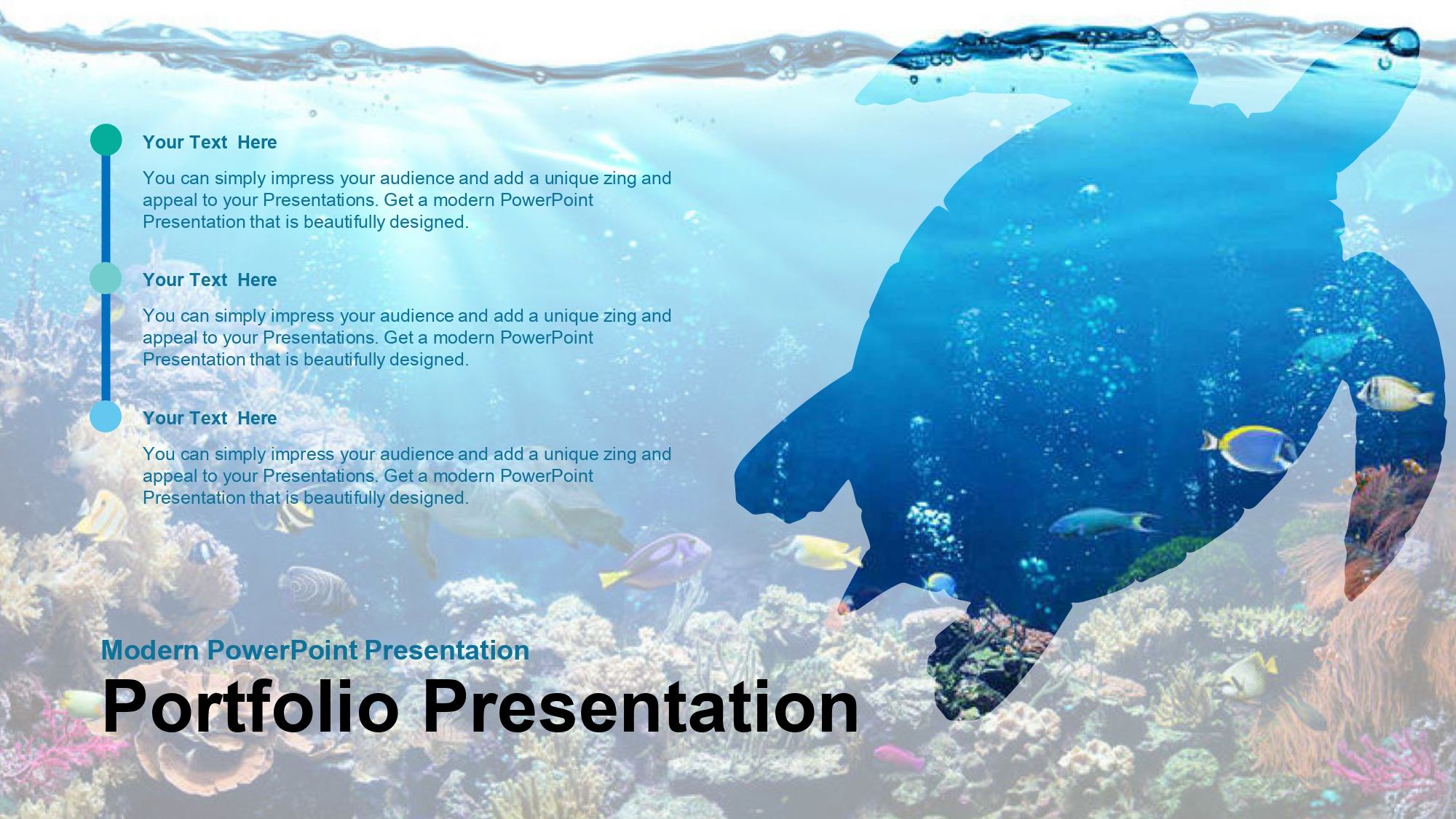 Océano Plantilla PowerPoint