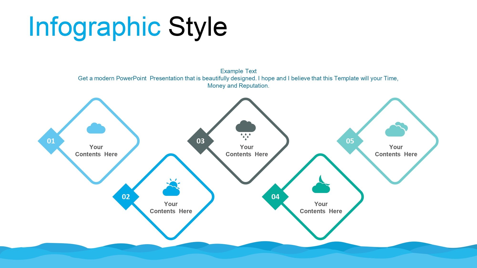 Océano Plantilla PowerPoint