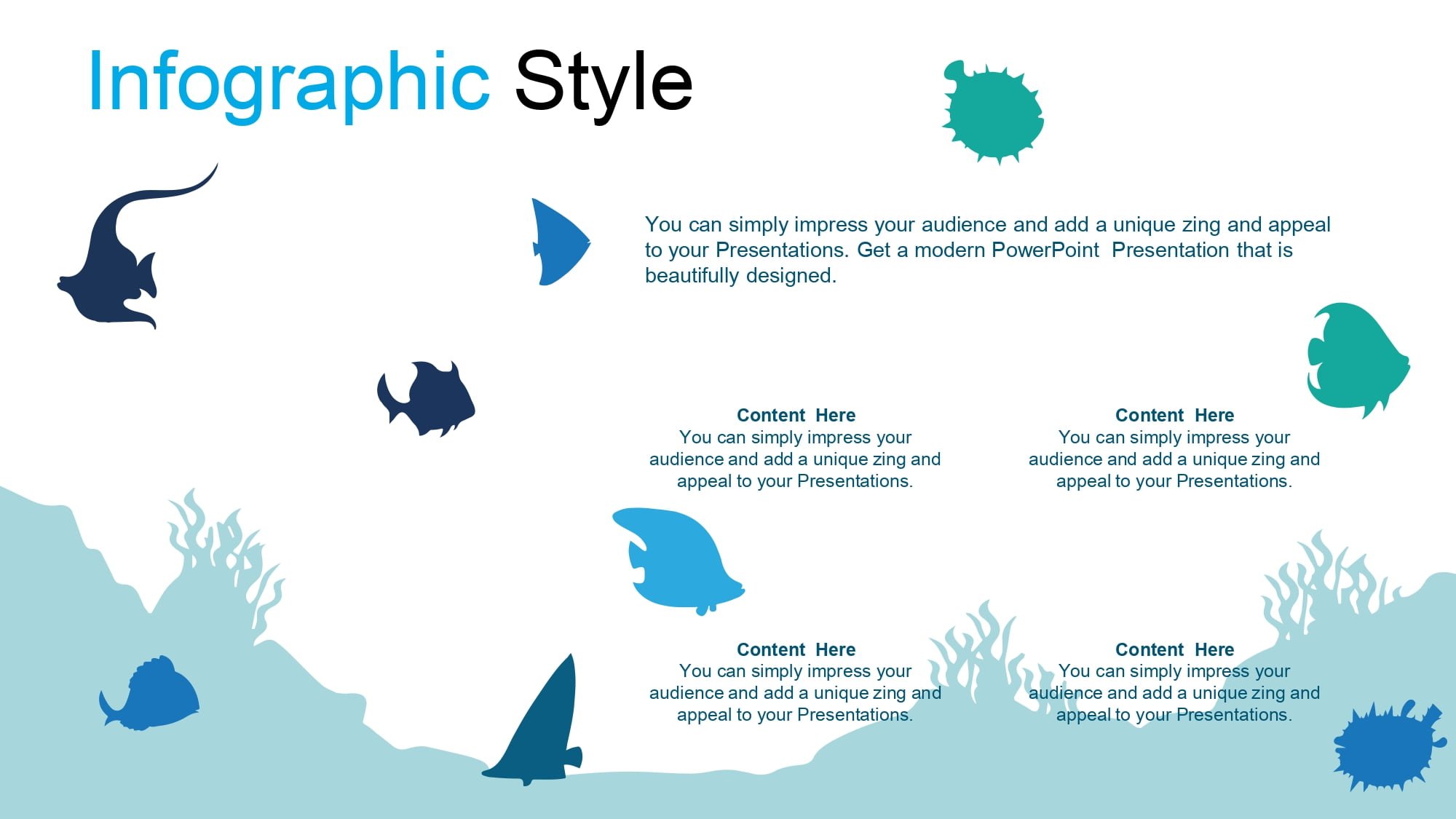 Océano Plantilla PowerPoint