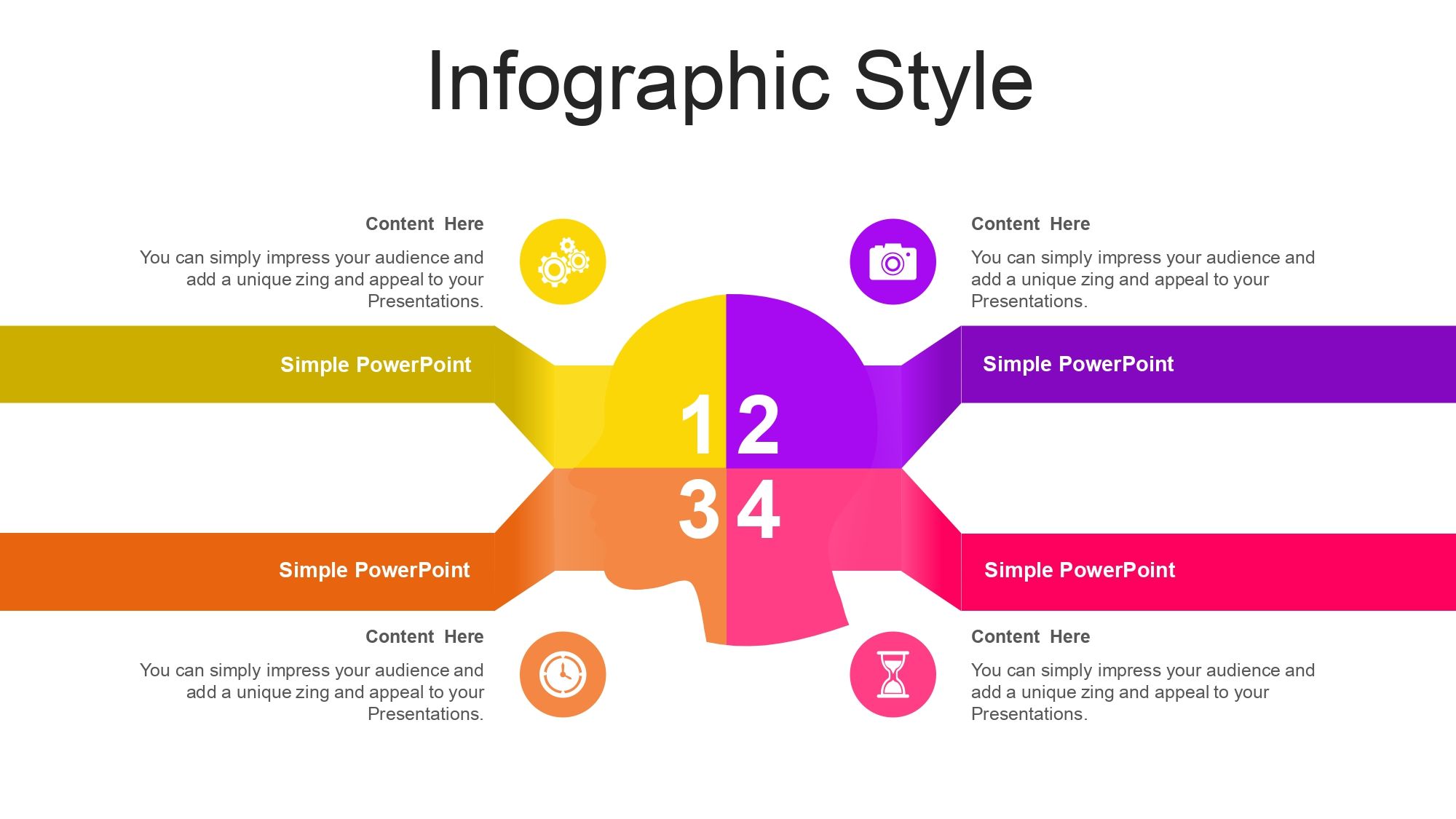 Ondas con Degradado Plantilla PowerPoint