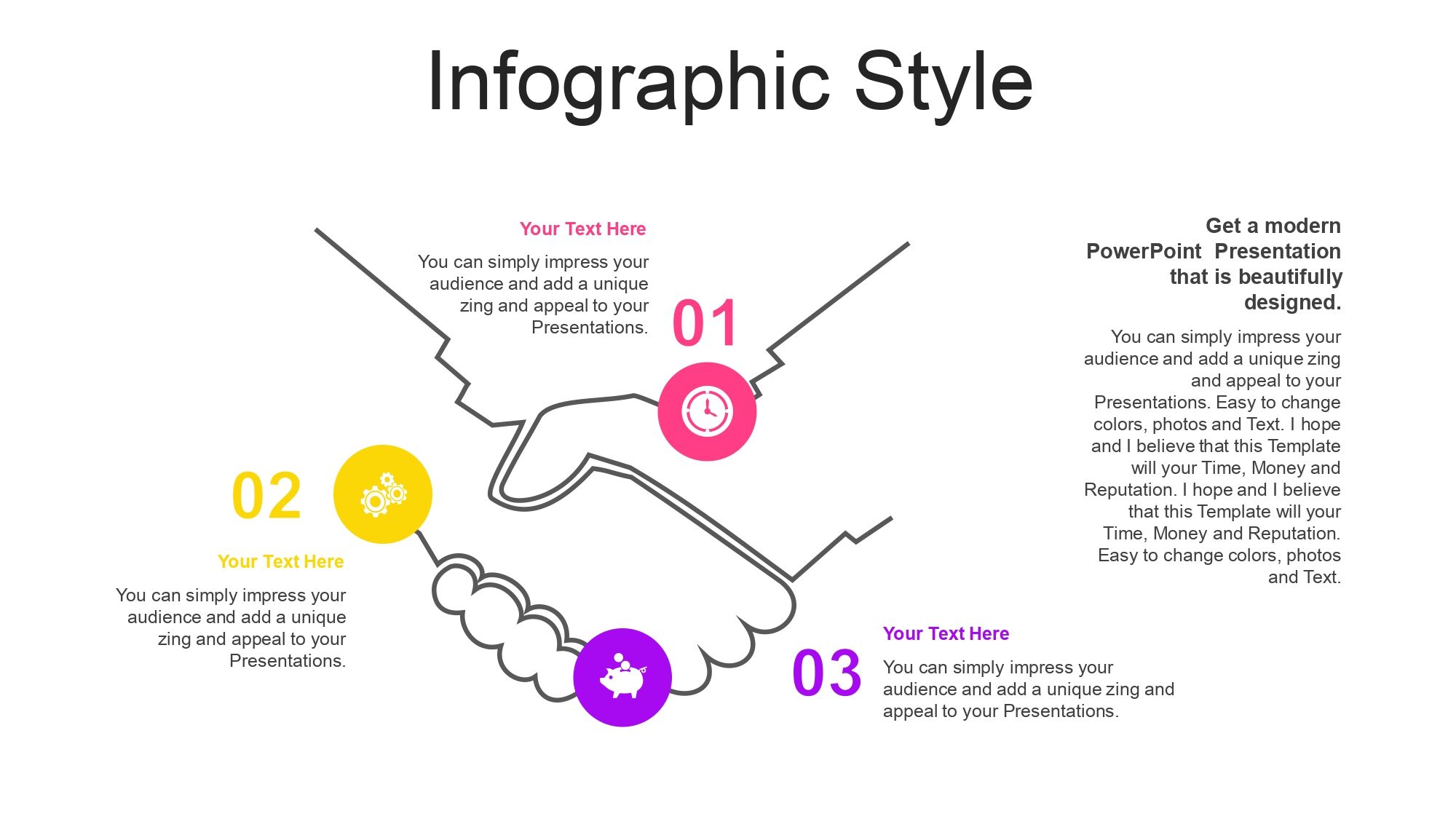 Ondas con Degradado Plantilla PowerPoint