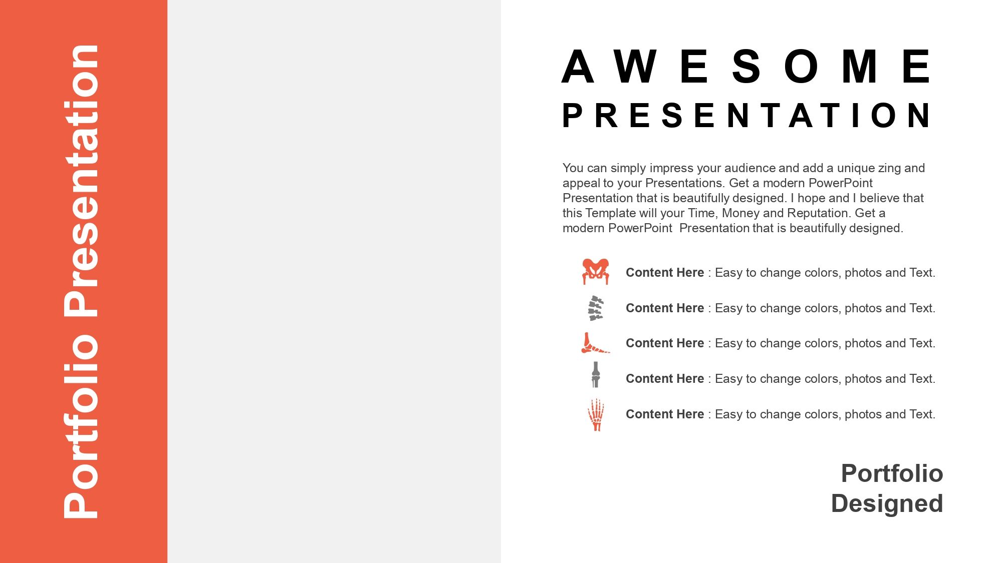 Ortopedia Plantilla PowerPoint