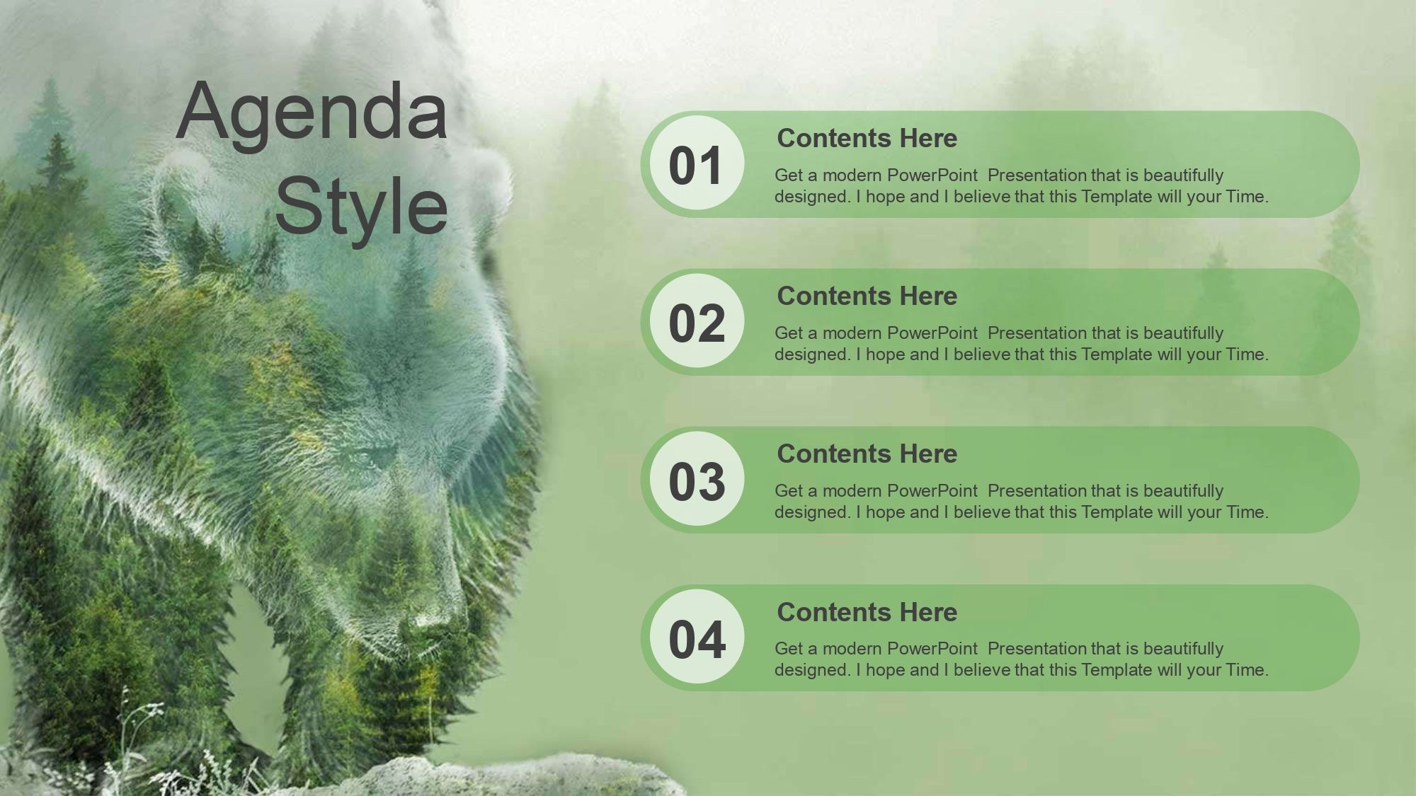Osos Plantilla PowerPoint