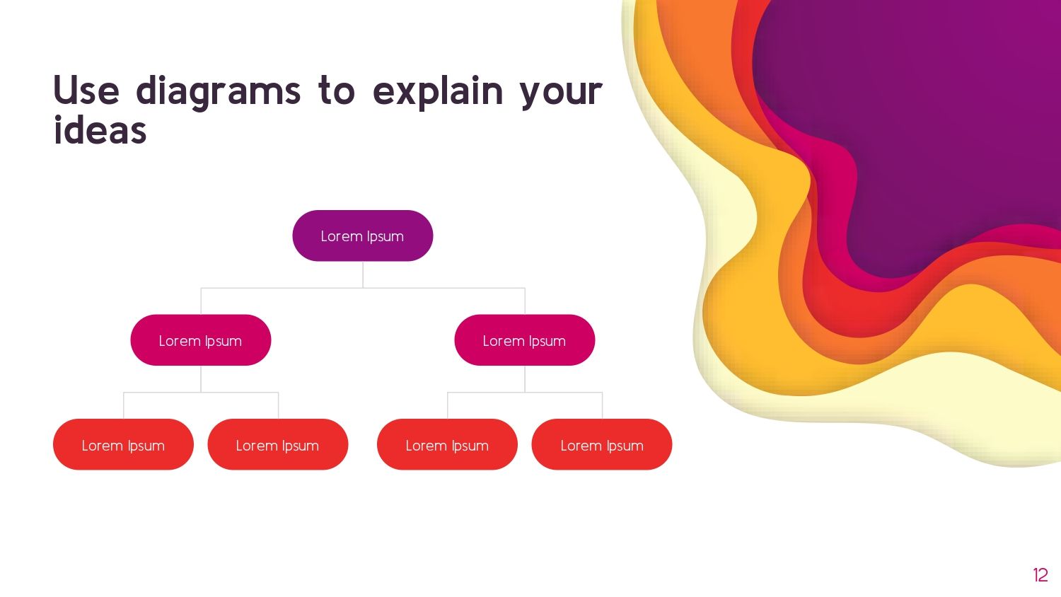 Papel Colorido Plantilla PowerPoint