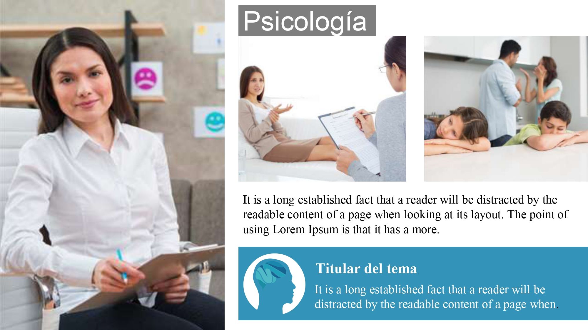 PsicologĂa Plantilla PowerPoint