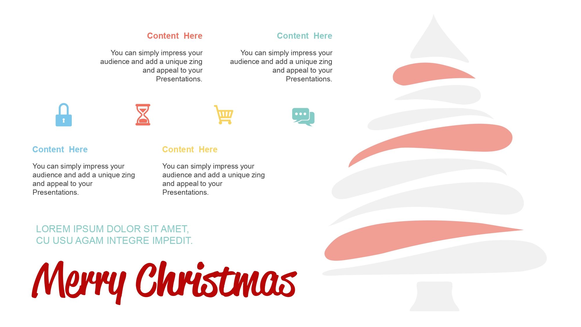 Regalos de Navidad Plantilla PowerPoint