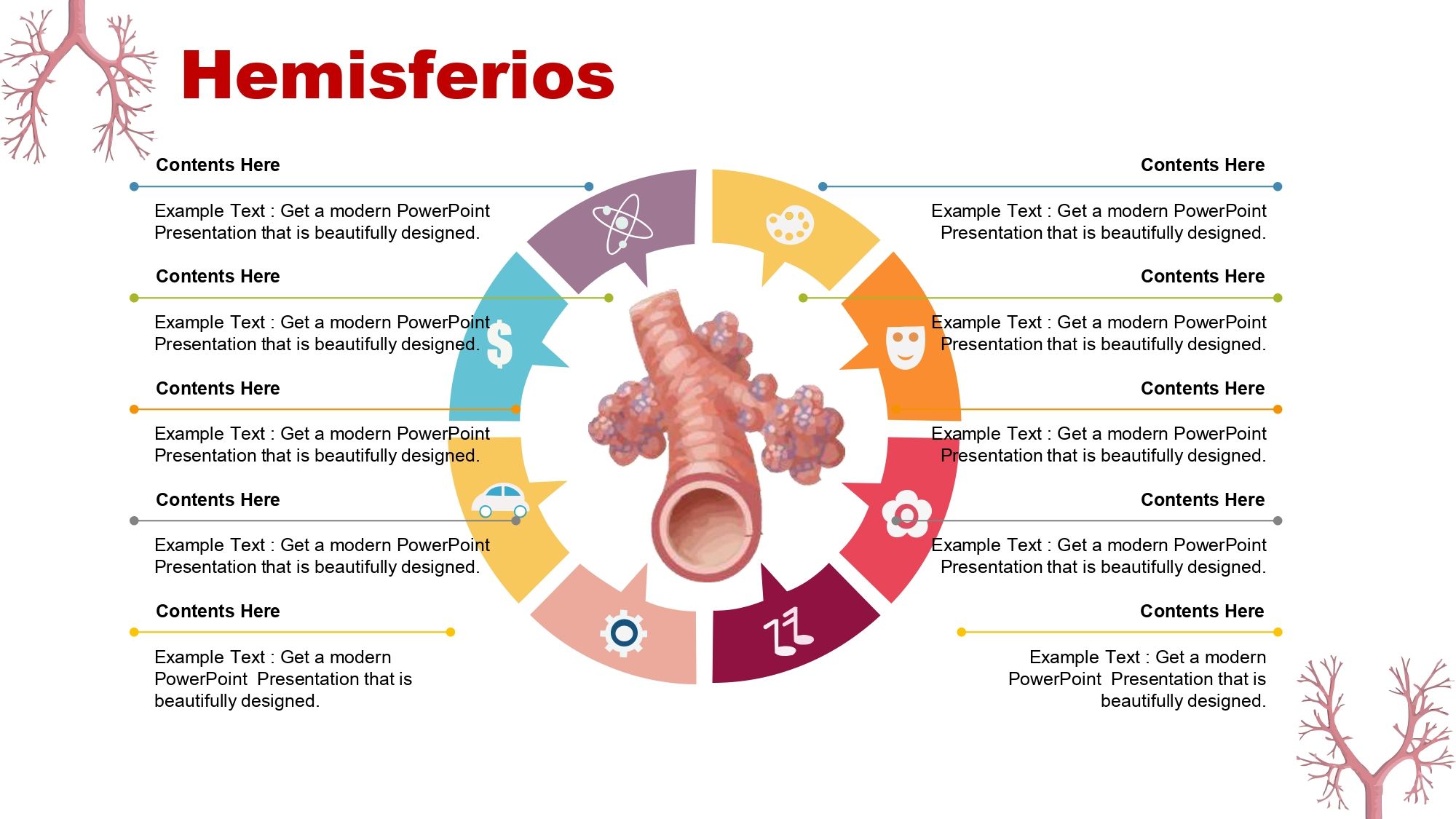 Sistema Respiratorio Plantilla PowerPoint