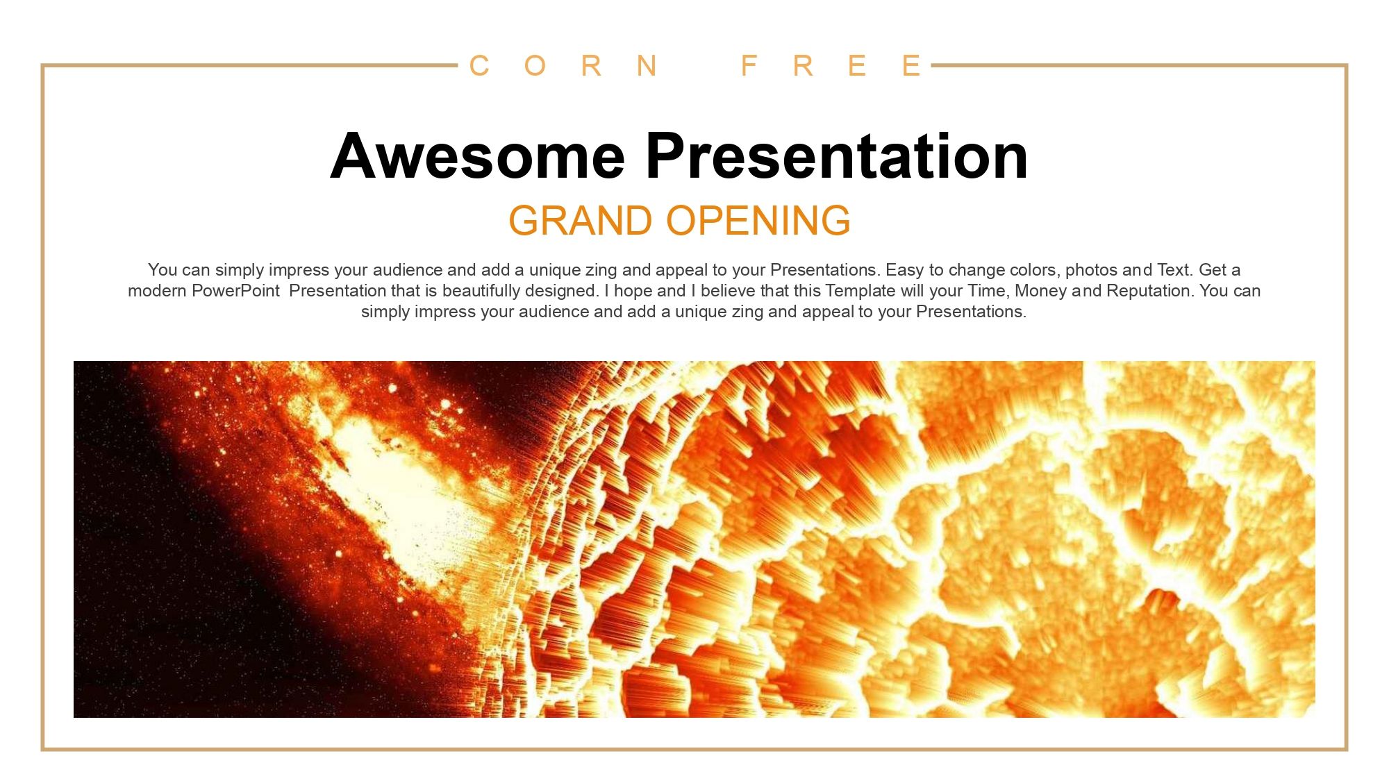 Sol Plantilla PowerPoint