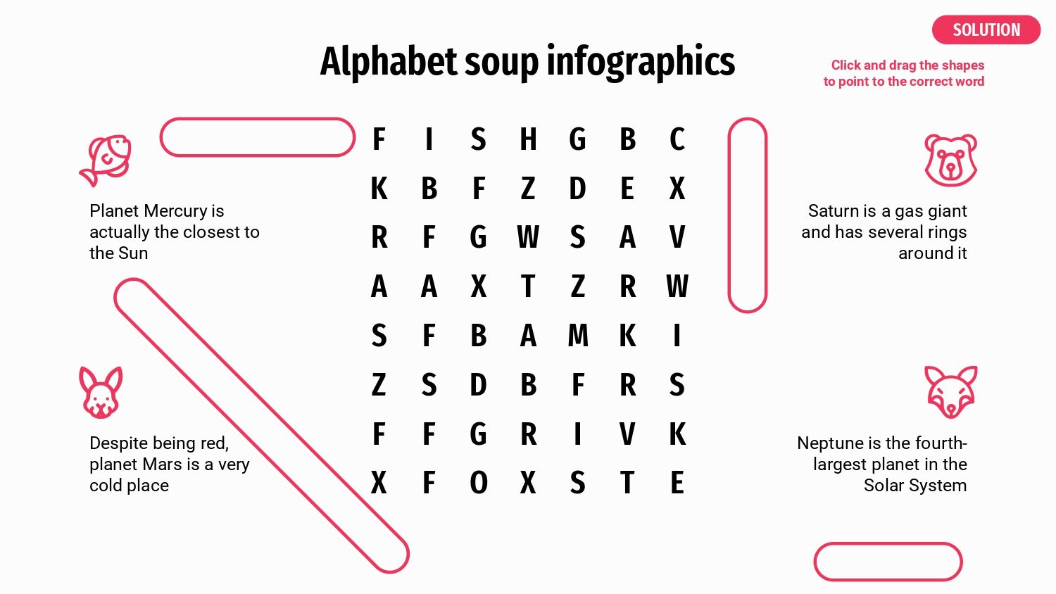 Sopa de Letras Plantilla PowerPoint