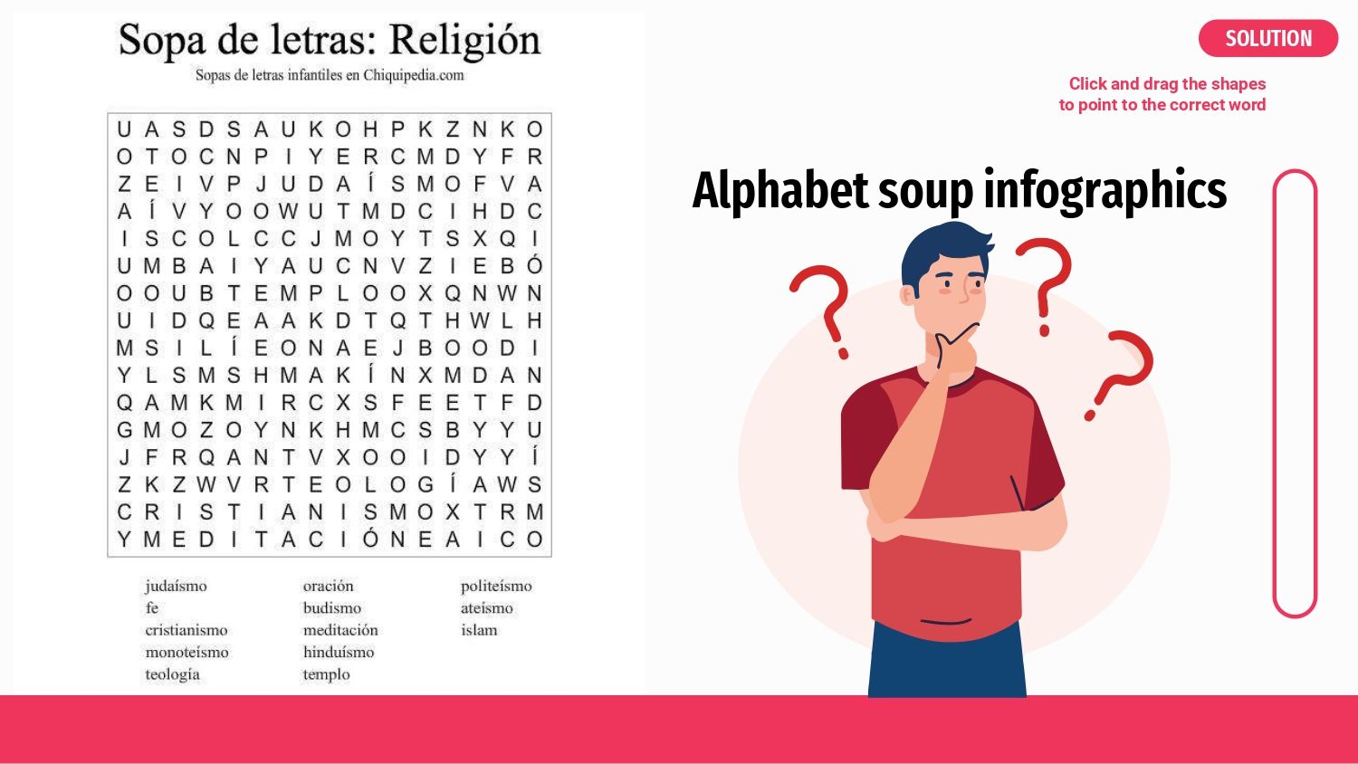 Sopa de Letras Plantilla PowerPoint