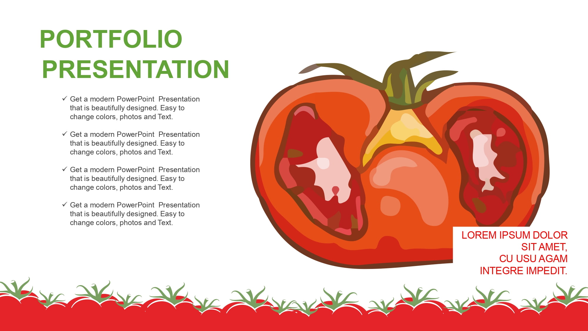 Tomate Plantilla PowerPoint